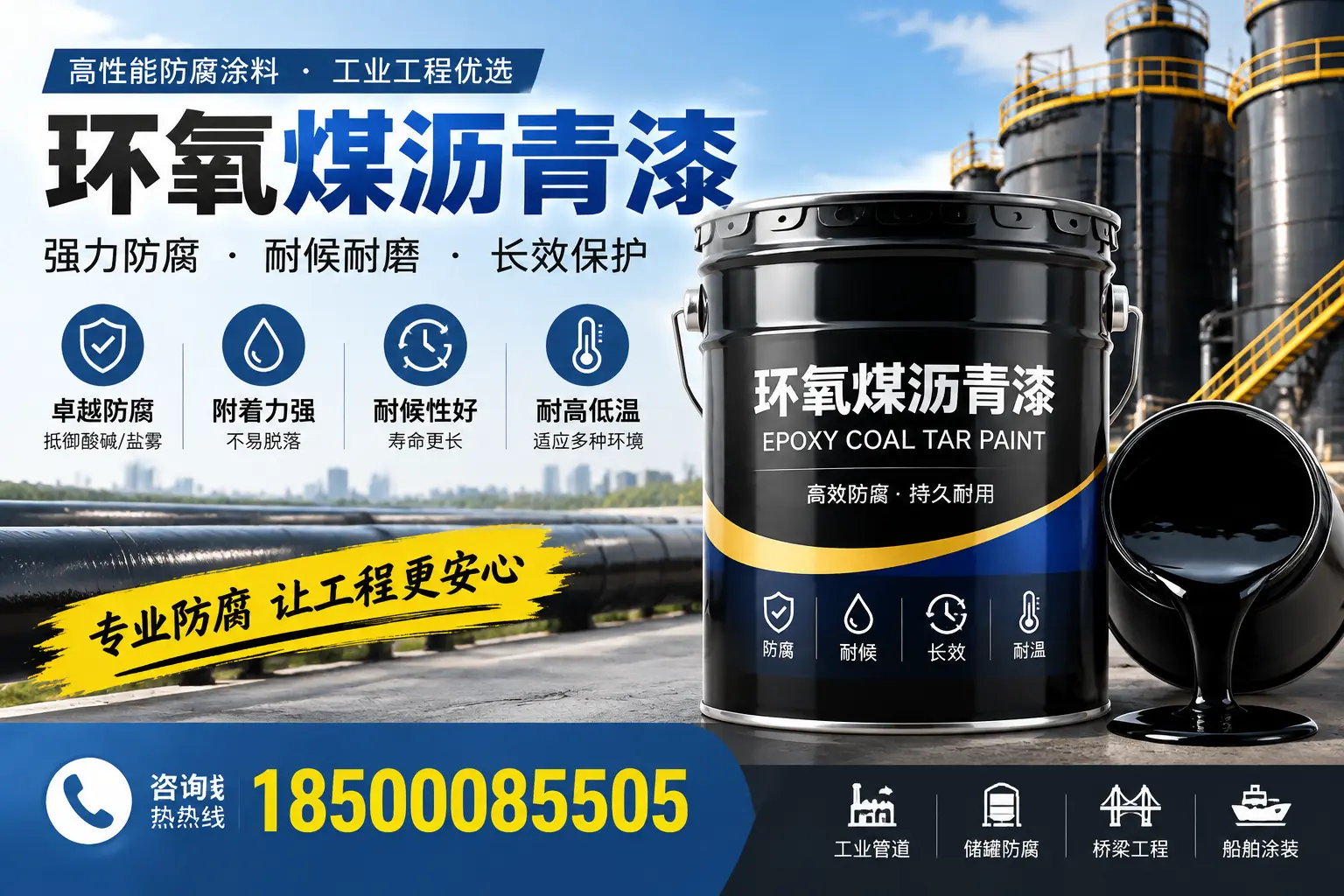 环氧煤沥青漆的施工方法与注意事项，确保在来宾顺利完成